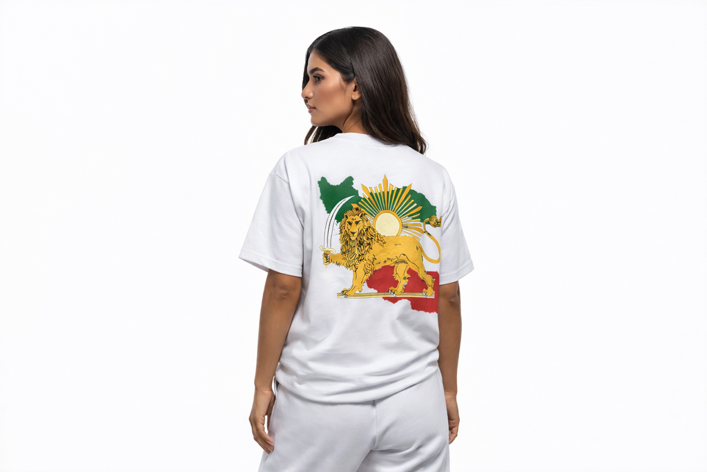 Free Iran – Freedom Statement T-Shirt - Weiß - Farbig