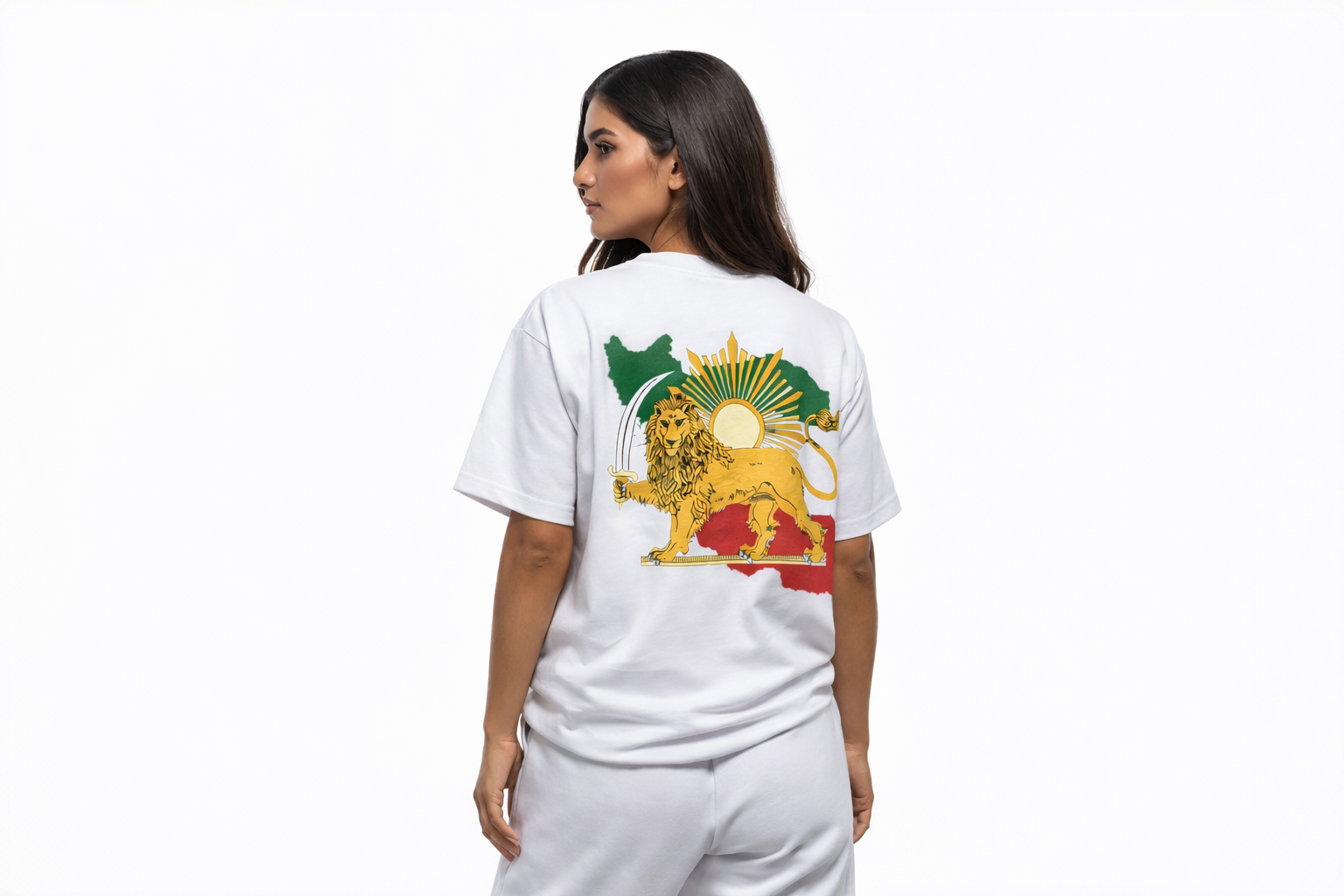 Free Iran – Freedom Statement T-Shirt - Weiß - Farbig