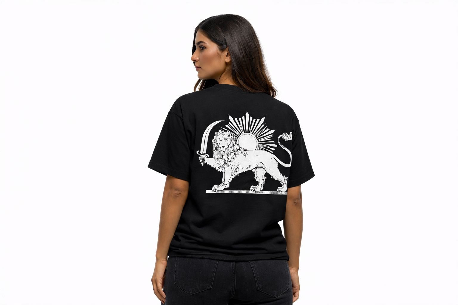 Free Iran – Freedom Statement T-Shirt - Schwarz - Weiß