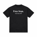 Free Iran – Freedom Statement T-Shirt - Schwarz - Weiß