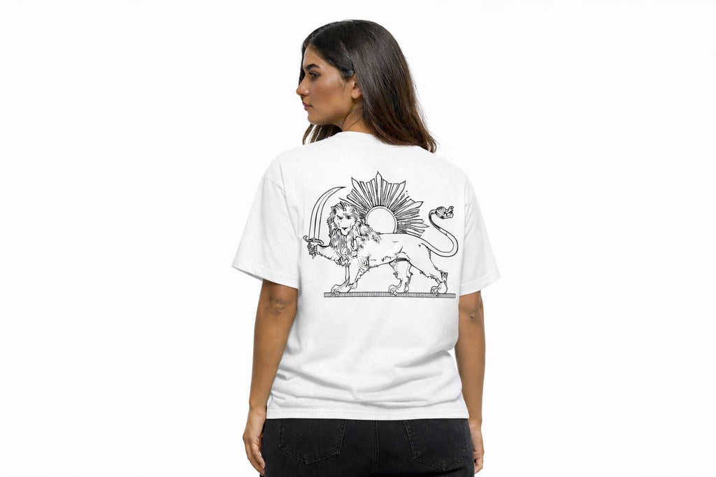 Free Iran – Freedom Statement T-Shirt - Weiß - Schwarz